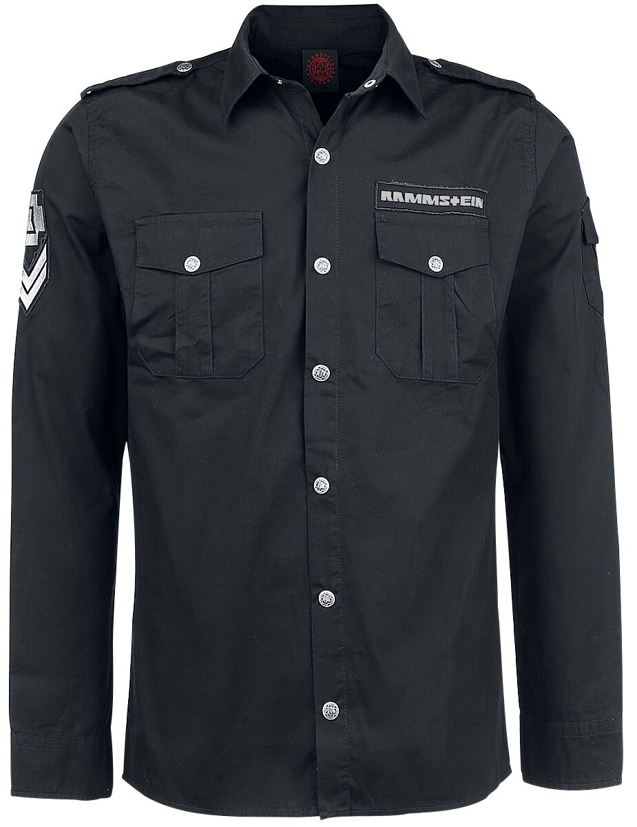 Chemise manches longues  de Rammstein - M à 3XL - pour Homme - noir - Rammstein