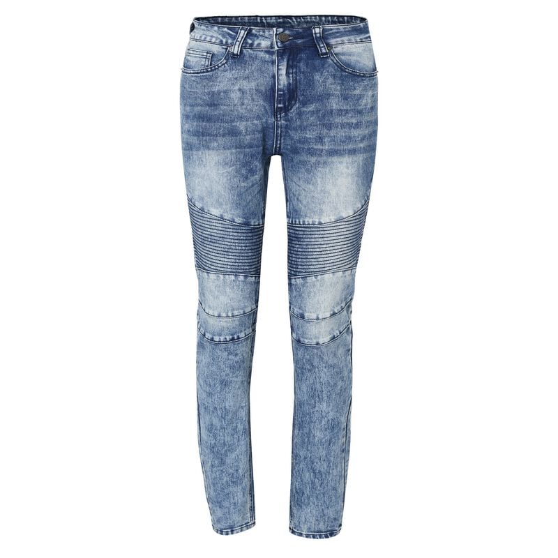 Jean  de Forplay - Pantalon Style Motard - W29L32 à W34L34 - pour Femme - bleu - Forplay