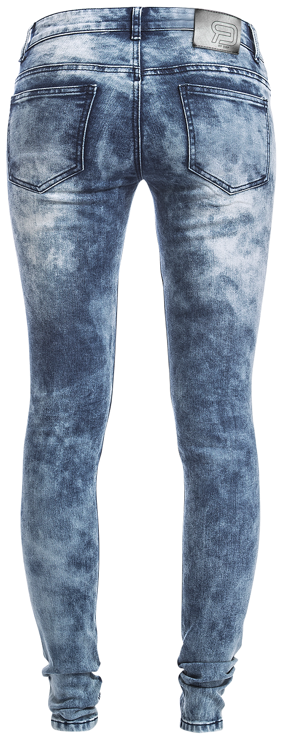 Jean  de Forplay - Pantalon Style Motard - W27L32 à W34L34 - pour Femme - bleu - Forplay - View 2