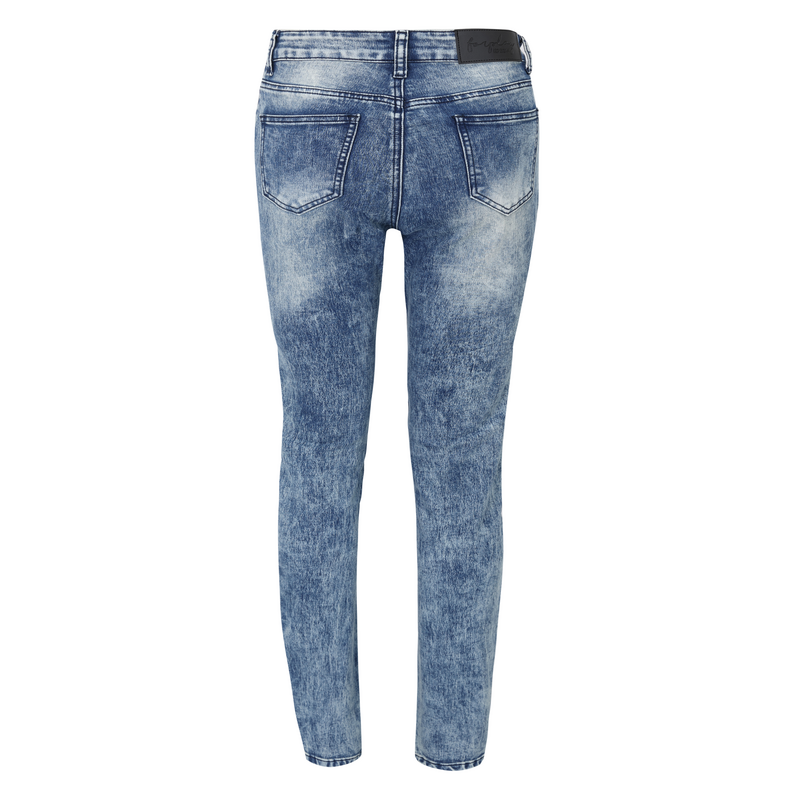 Jean  de Forplay - Pantalon Style Motard - W29L32 à W34L34 - pour Femme - bleu - Forplay - View 2