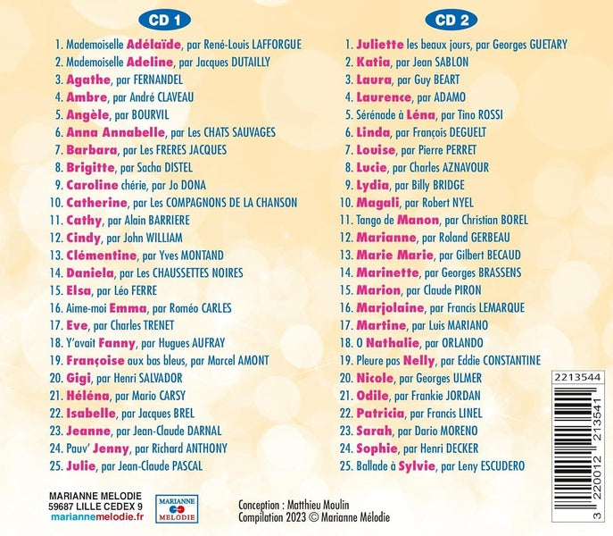 50 Amours de prénoms - Front Cover