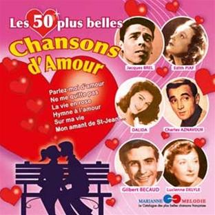 Les 50 plus belles chansons d'amour - Front Cover
