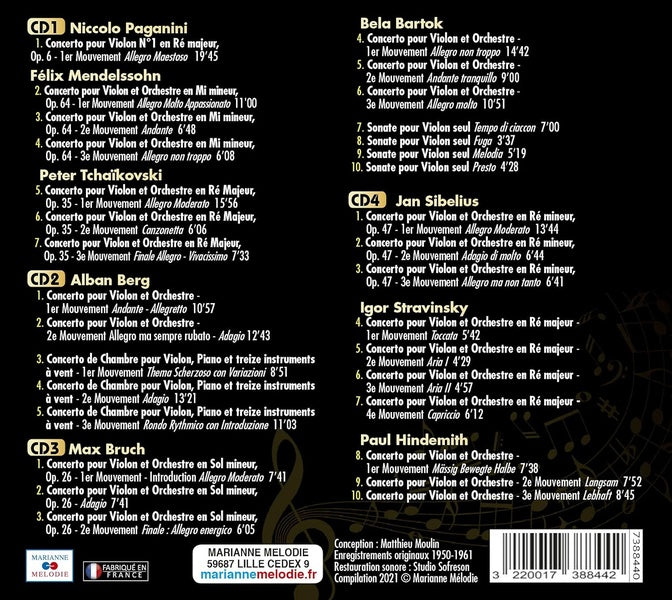 Le violon enchanté du virtuose Coffret - Front Cover
