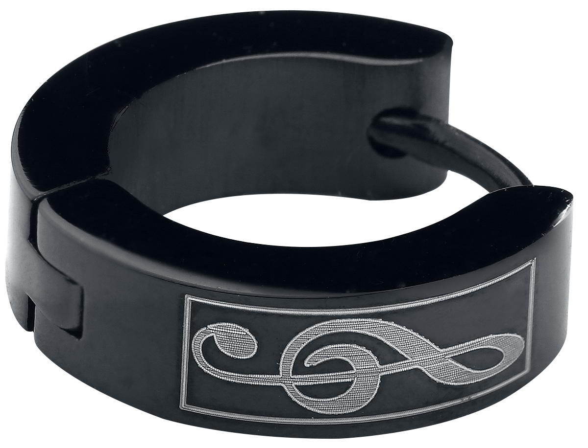 Boucles d'oreilles  de etNox - Note De Musique - pour Unisexe - noir - etNox - View 2