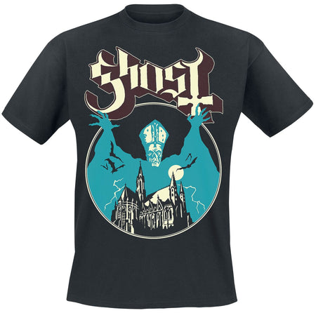 T-Shirt Manches courtes  de Ghost - Opus - S à XXL - pour Homme - noir - Ghost