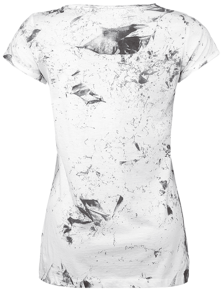 T-Shirt Manches courtes  de Outer Vision - Skeleton Lovers - S à XL - pour Femme - blanc - Outer Vision - View 2