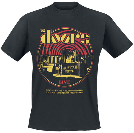 T-Shirt Manches courtes  de The Doors - Warp - S à 3XL - pour Homme - noir - The Doors