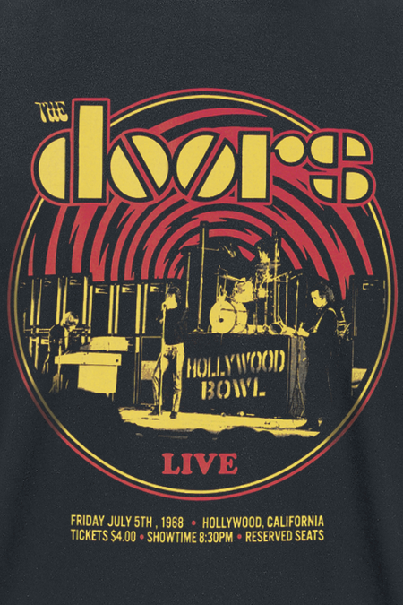 T-Shirt Manches courtes  de The Doors - Warp - S à 3XL - pour Homme - noir - The Doors - View 2