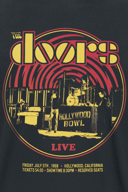 T-Shirt Manches courtes  de The Doors - Warp - S à 3XL - pour Homme - noir - The Doors - View 2