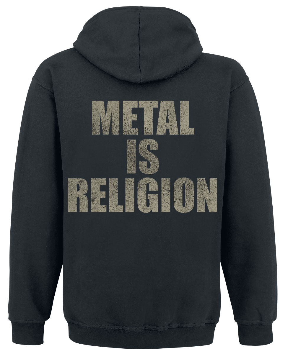 Sweat-shirt à capuche  de Powerwolf - Metal Is Religion - S à XXL - pour Homme - noir - Powerwolf - View 2