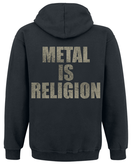 Sweat-shirt à capuche  de Powerwolf - Metal Is Religion - S à XXL - pour Homme - noir - Powerwolf - View 2