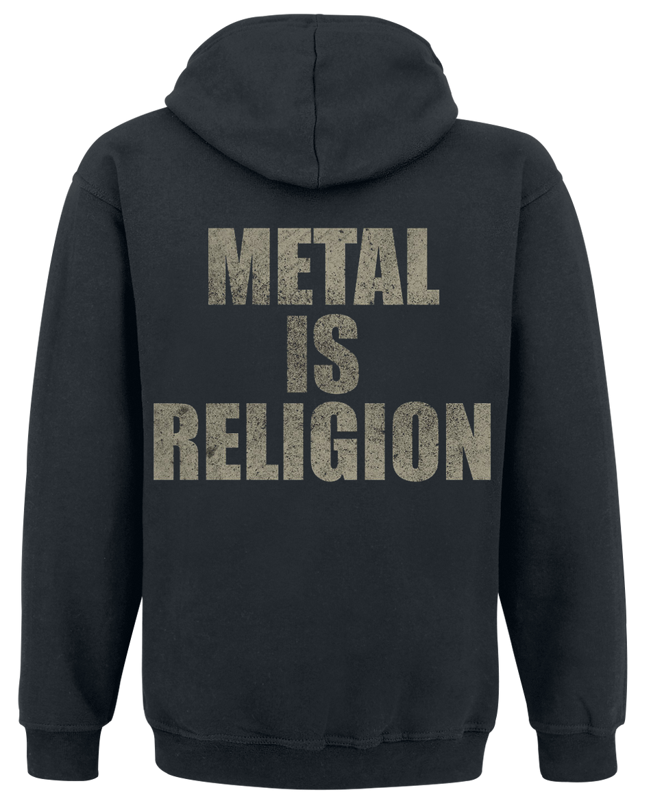 Sweat-shirt à capuche  de Powerwolf - Metal Is Religion - S à XXL - pour Homme - noir - Powerwolf - View 2