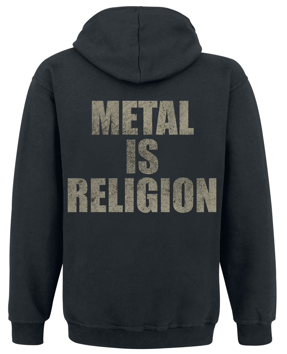 Sweat-shirt à capuche  de Powerwolf - Metal Is Religion - S à XXL - pour Homme - noir - Powerwolf - View 2