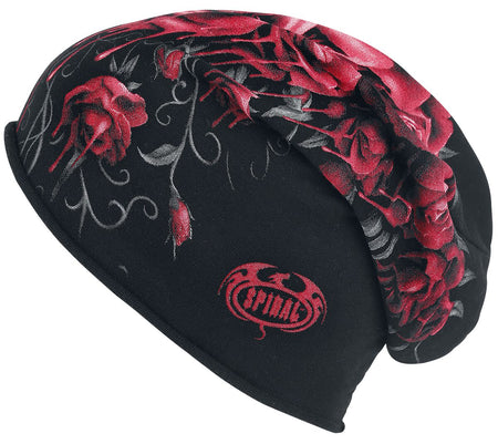 Bonnet Gothic de Spiral - Blood Rose - pour Femme - noir - Spiral