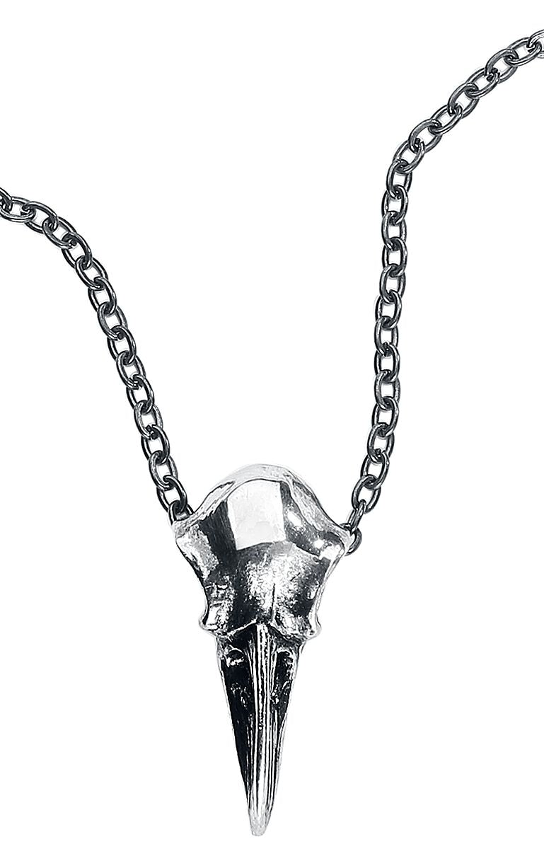 Collier Gothic de Alchemy Gothic - Petit Crâne De Corbeau - pour Unisexe - Standard - Alchemy Gothic
