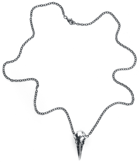 Collier Gothic de Alchemy Gothic - Petit Crâne De Corbeau - pour Unisexe - Standard - Alchemy Gothic - View 2