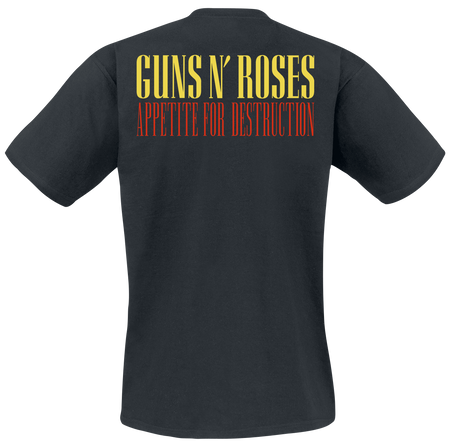 T-Shirt Manches courtes  de Guns N' Roses - Appetite For Destruction - Pochette - S à 4XL - pour Unisexe - noir - Guns N' Roses - View 2