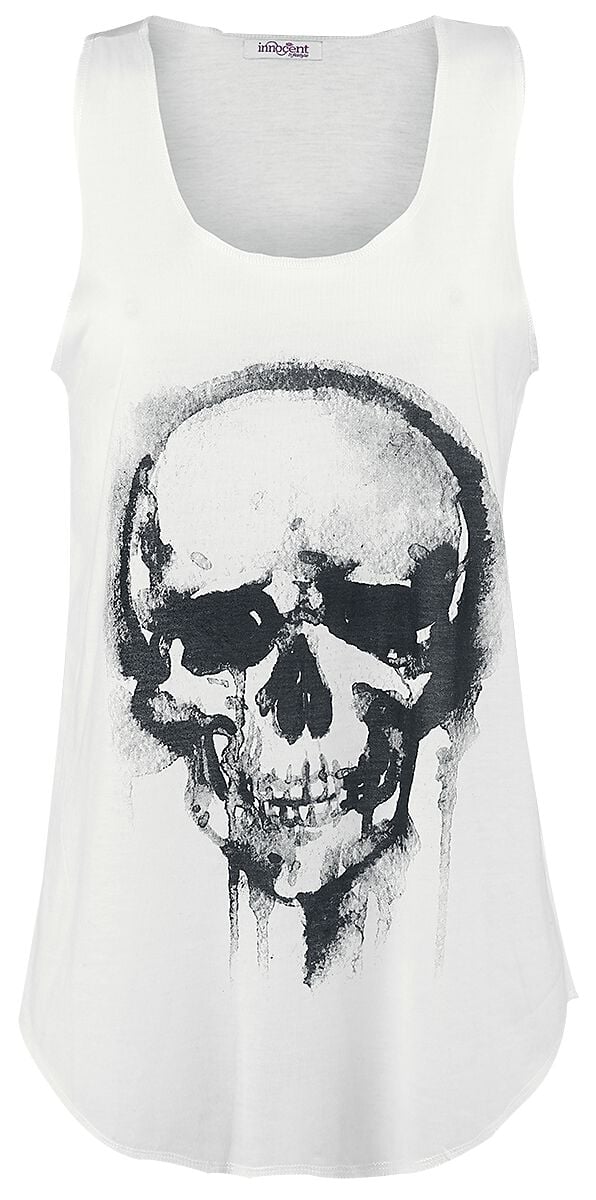 Top  de Innocent - Skull - S à XL - pour Femme - blanc cassé - innocent