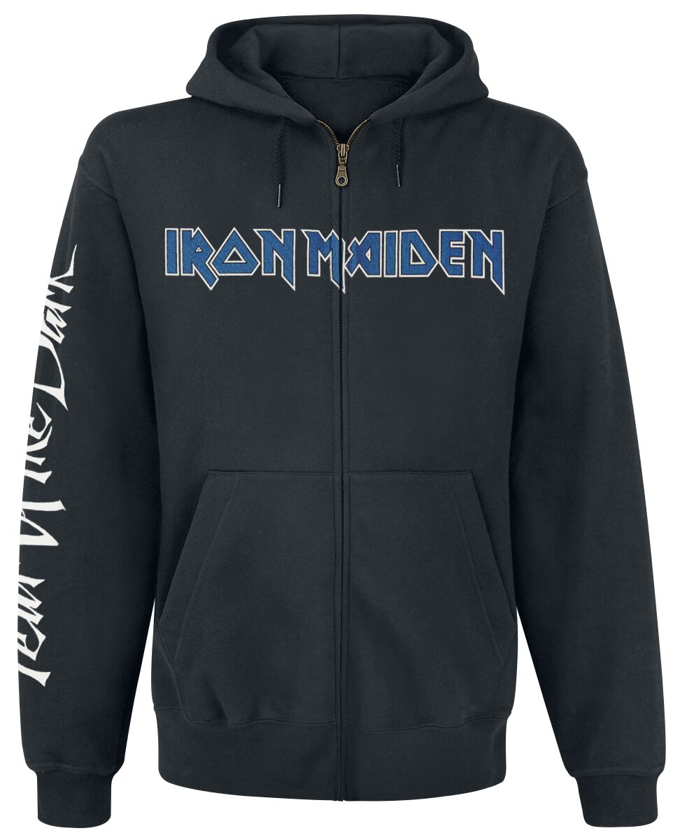Sweat-shirt zippé à capuche  de Iron Maiden - Fear Of The Dark - S à L - pour Homme - noir - Iron Maiden