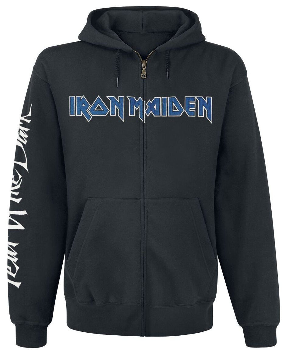 Sweat-shirt zippé à capuche  de Iron Maiden - Fear Of The Dark - S à L - pour Homme - noir - Iron Maiden