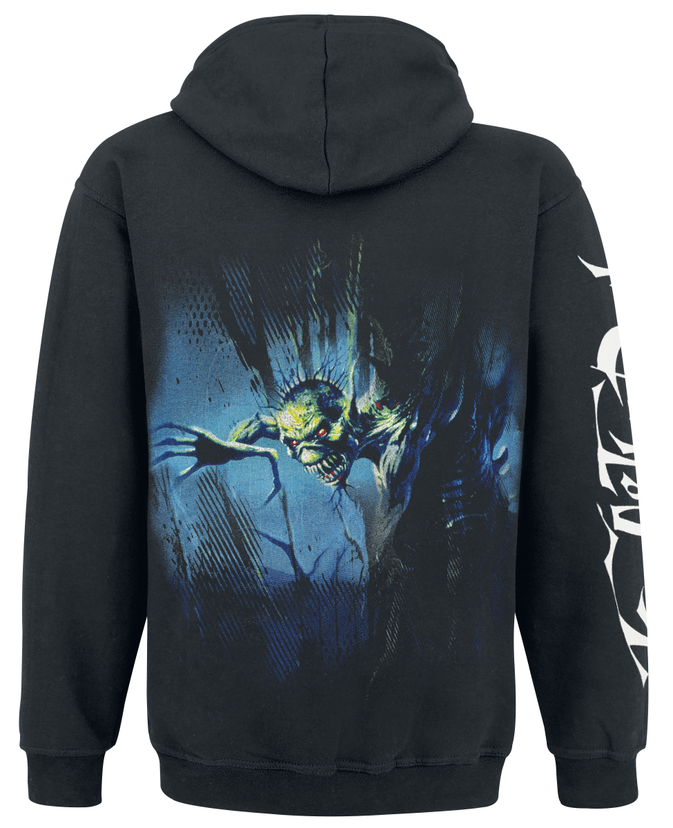 Sweat-shirt zippé à capuche  de Iron Maiden - Fear Of The Dark - S à L - pour Homme - noir - Iron Maiden - View 2