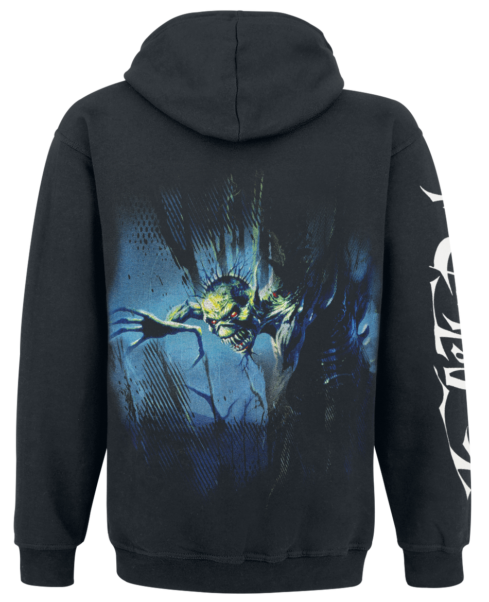 Sweat-shirt zippé à capuche  de Iron Maiden - Fear Of The Dark - S à L - pour Homme - noir - Iron Maiden - View 2