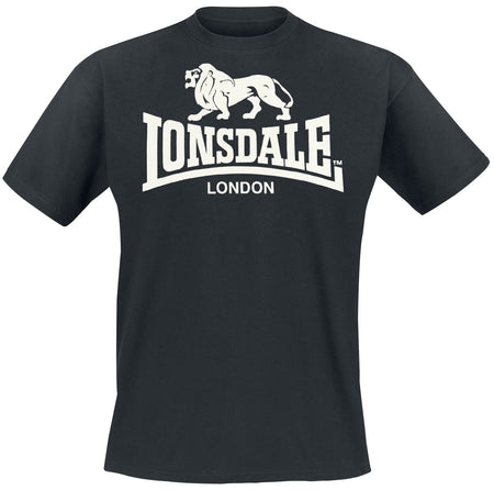 T-Shirt Manches courtes  de Lonsdale London - Logo - M à XXL - pour Homme - noir - Lonsdale London