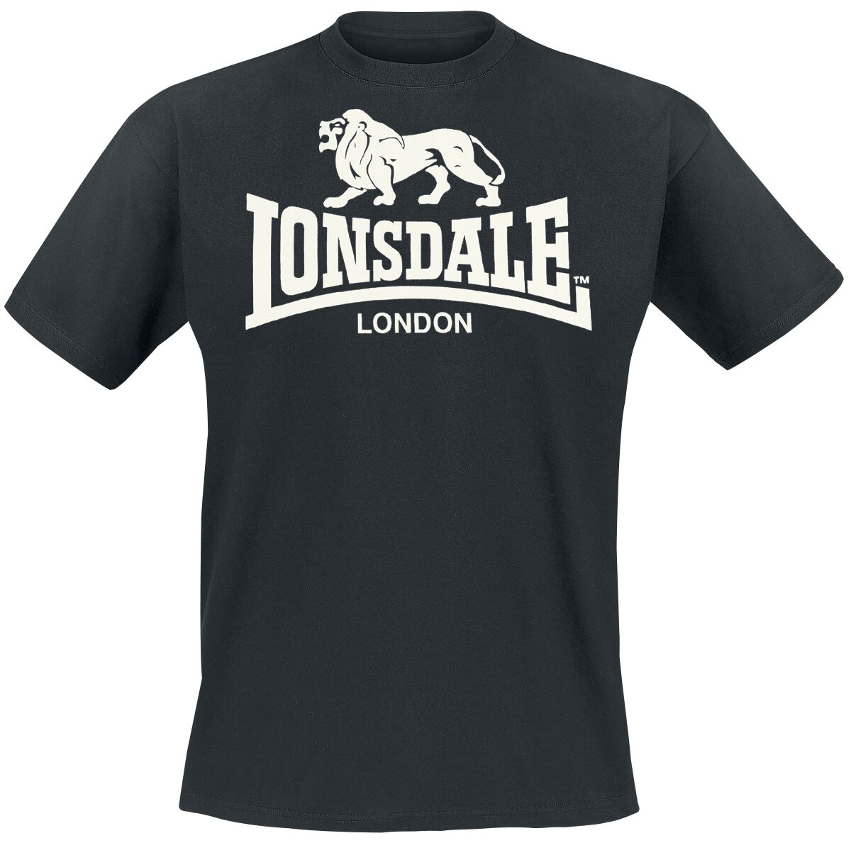 T-Shirt Manches courtes  de Lonsdale London - Logo - M à 5XL - pour Homme - noir - Lonsdale London