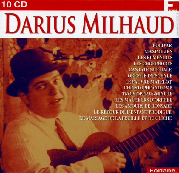 Darius Milhaud - 10 CD - Front Cover