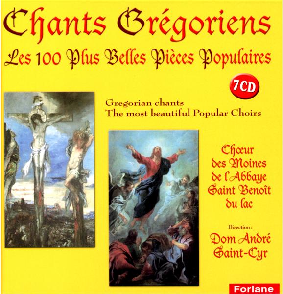 Chants Grégoriens les 100 plus belles pièces populaires - 7 CD - Front Cover