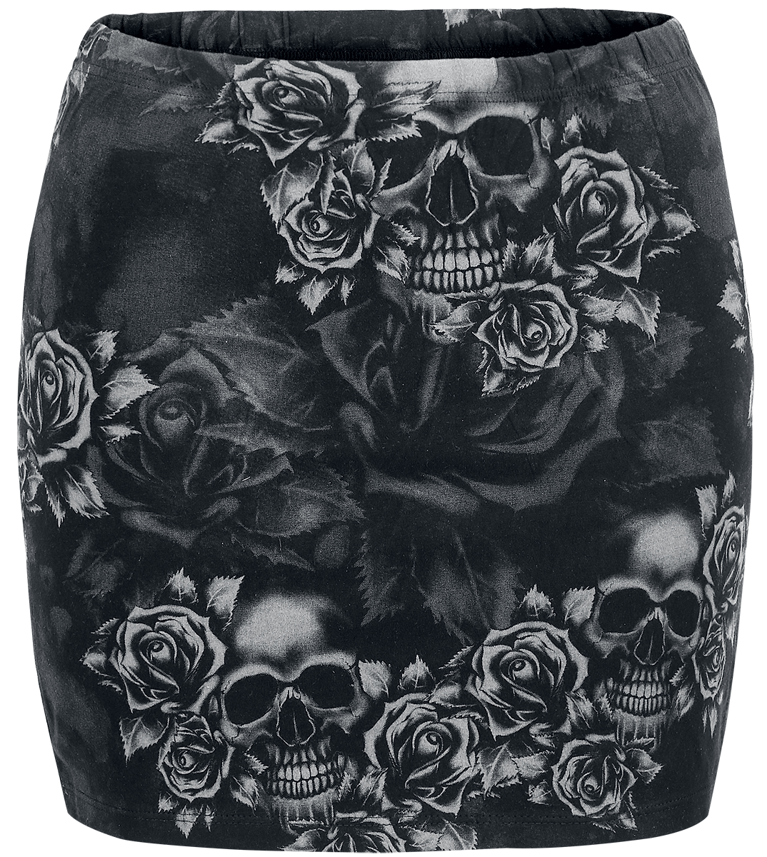 Jupe courte  de Black Premium by EMP - The Double Life - S à 5XL - pour Femme - noir/gris - Black Premium by EMP - View 2