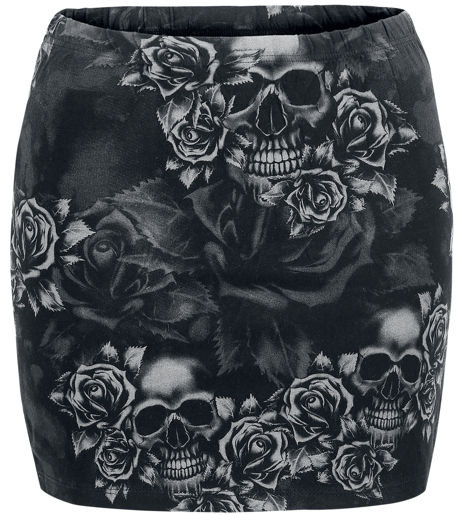 Jupe courte  de Black Premium by EMP - The Double Life - S à 5XL - pour Femme - noir/gris - Black Premium by EMP - View 2