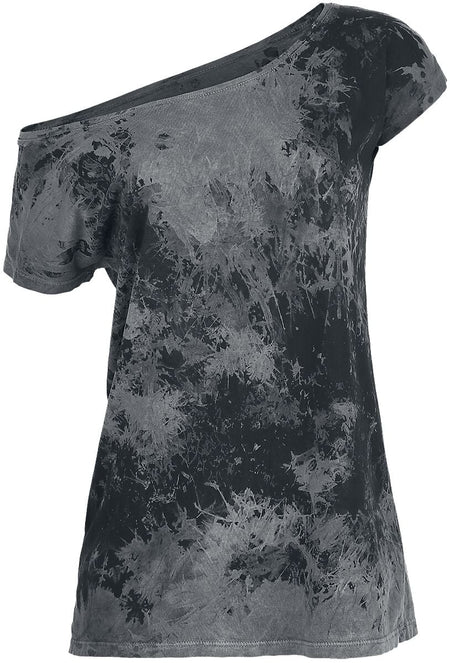 T-Shirt Manches courtes  de Outer Vision - Marylin - S à XL - pour Femme - gris - Outer Vision