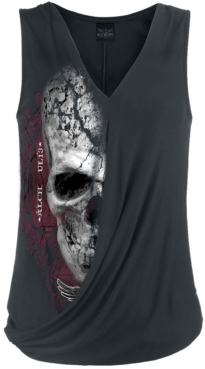 Top  de Alchemy England - Devil Skull Pact - S à 4XL - pour Femme - noir - Alchemy England
