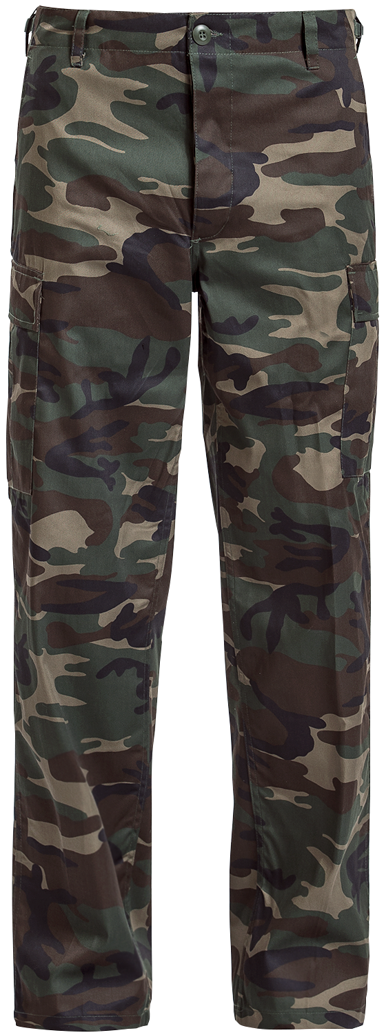Pantalon en toile  de Brandit - US Ranger - S à 4XL - pour Homme - camouflage forêt - Brandit - View 2