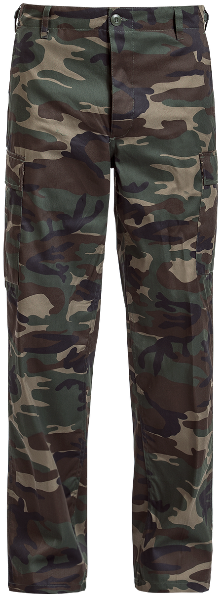 Pantalon en toile  de Brandit - US Ranger - S à 4XL - pour Homme - camouflage forêt - Brandit - View 2