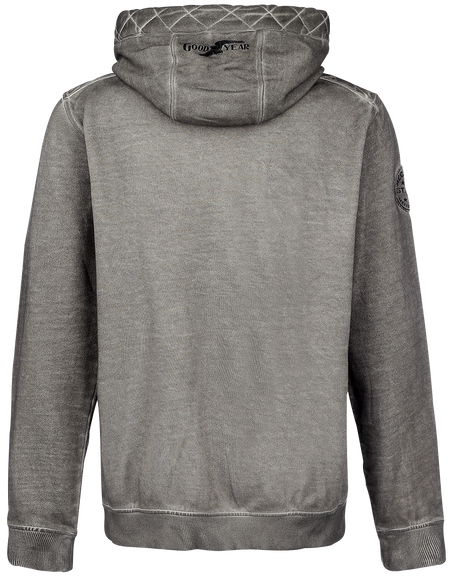 Sweat-shirt à capuche Rockabilly de GoodYear - George - S à XL - pour Homme - anthracite - Goodyear - View 2