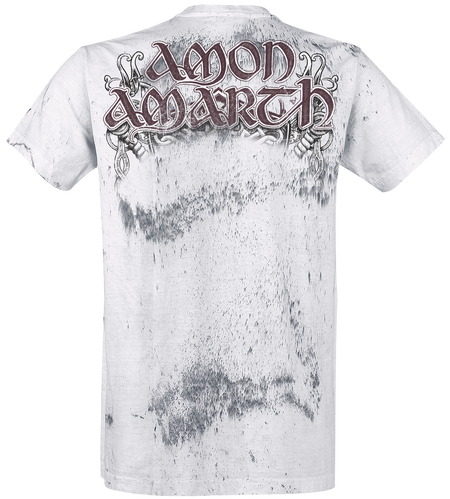 T-Shirt Manches courtes  de Amon Amarth - Crânes Barbus - M à 4XL - pour Homme - gris clair - Amon Amarth - View 2