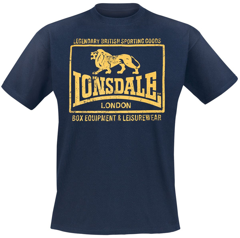 T-Shirt Manches courtes  de Lonsdale London - Hounslow - M à 3XL - pour Homme - bleu foncé - Lonsdale London