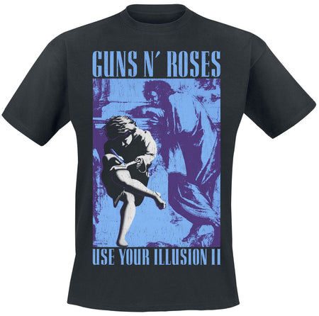 T-Shirt Manches courtes  de Guns N' Roses - 1991 Illusion - S à 5XL - pour Homme - noir - Guns N' Roses