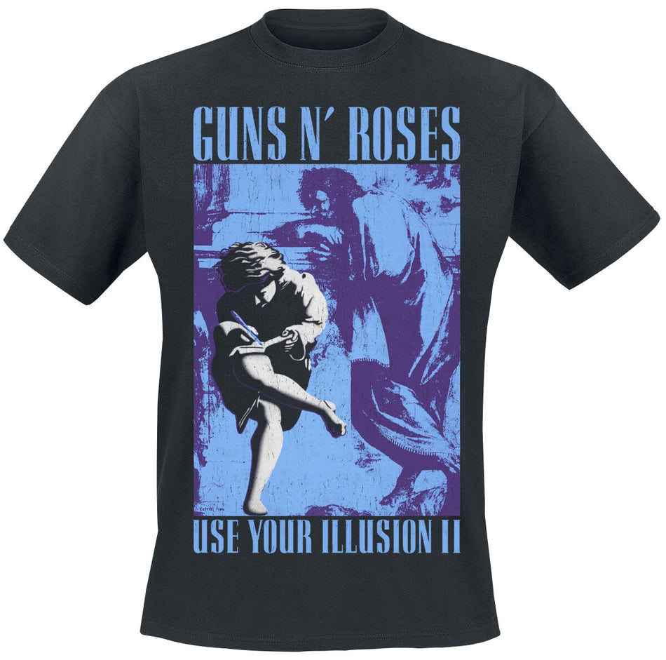 T-Shirt Manches courtes  de Guns N' Roses - 1991 Illusion - S à 5XL - pour Homme - noir - Guns N' Roses