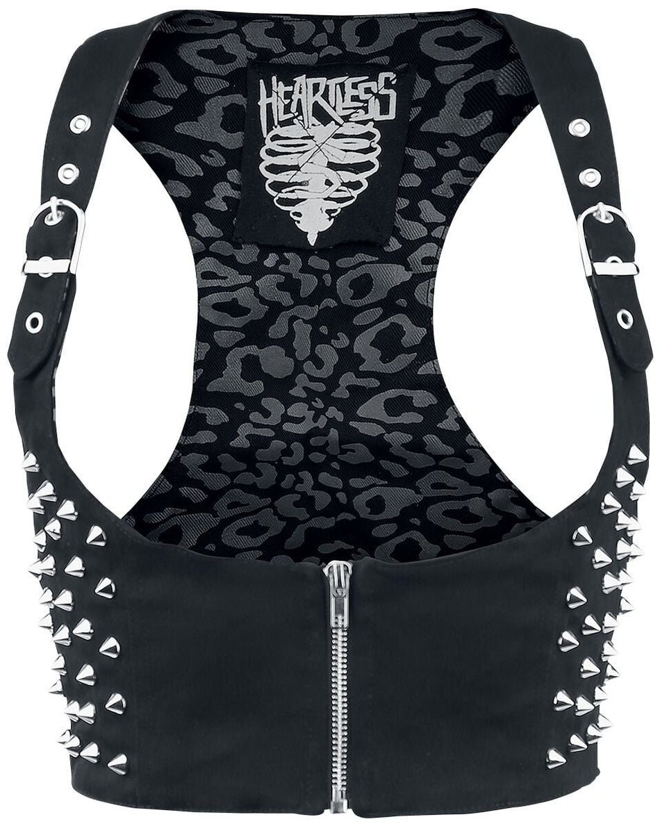 Veste Sans Manches Gothic de Heartless - Devina - S à XL - pour Femme - noir - Heartless
