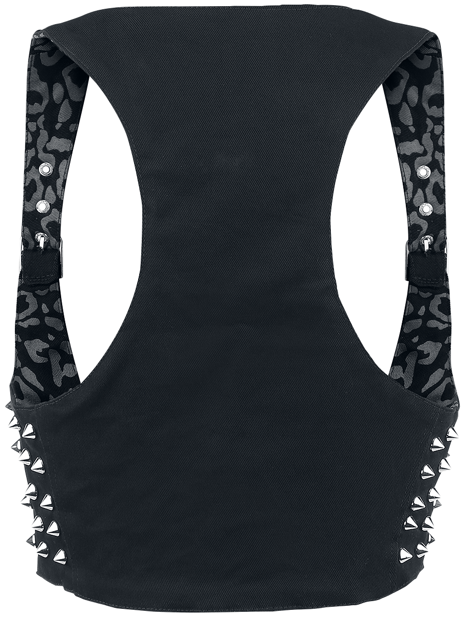 Veste Sans Manches Gothic de Heartless - Devina - S à XL - pour Femme - noir - Heartless - View 2