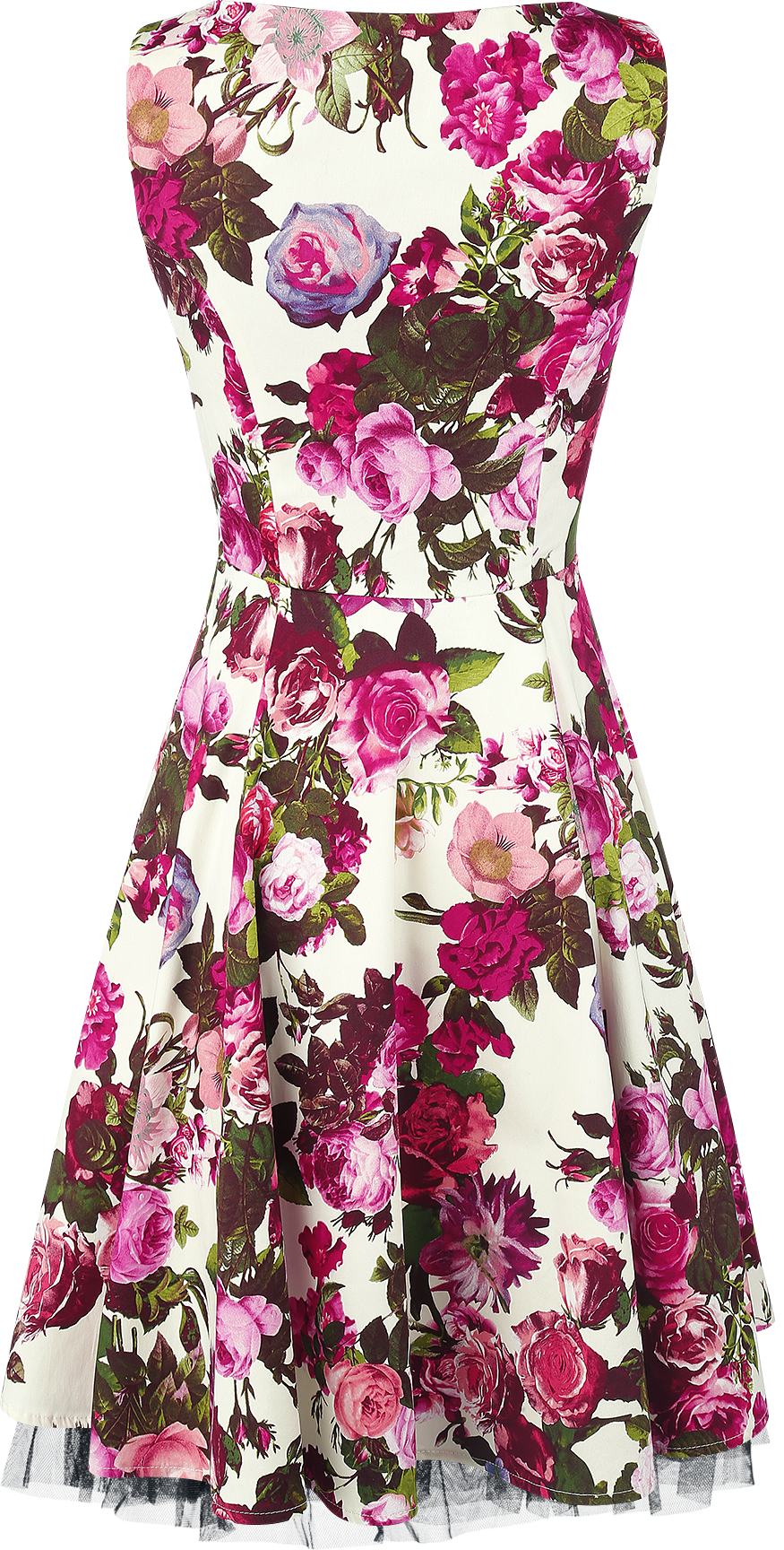 Robe mi-longue Rockabilly de H&R London - Audrey 50's - XS à 6XL - pour Femme - multicolore - H&R London - View 2