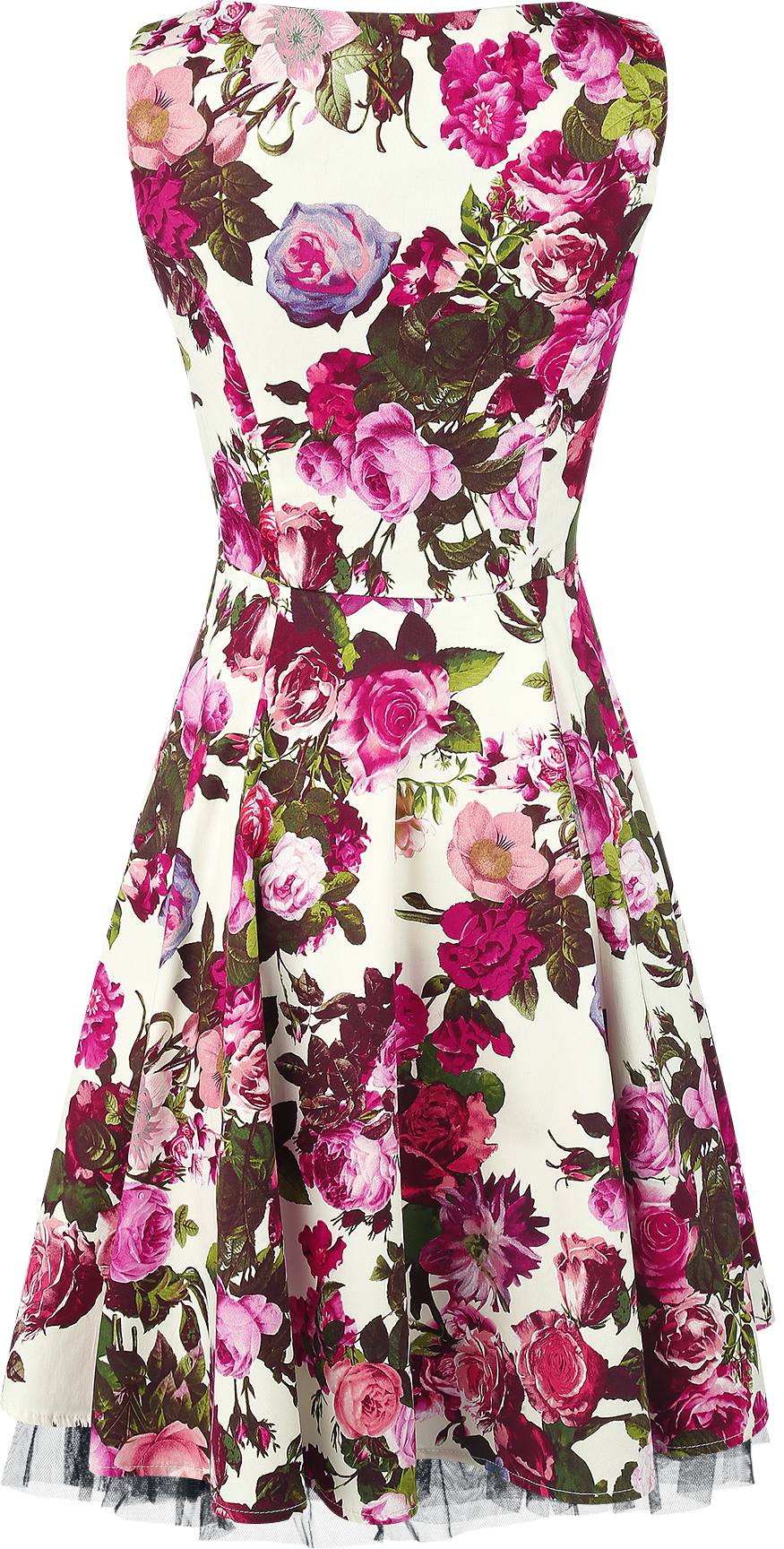 Robe mi-longue Rockabilly de H&R London - Audrey 50's - XS à 6XL - pour Femme - multicolore - H&R London - View 2