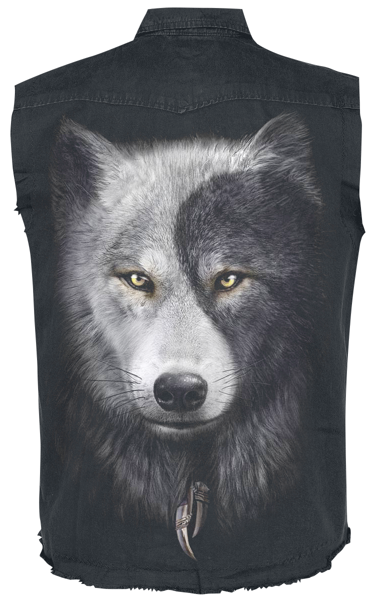 Chemise manches courtes  de Spiral - Wolf Chi - M à 4XL - pour Homme - noir - Spiral - View 2