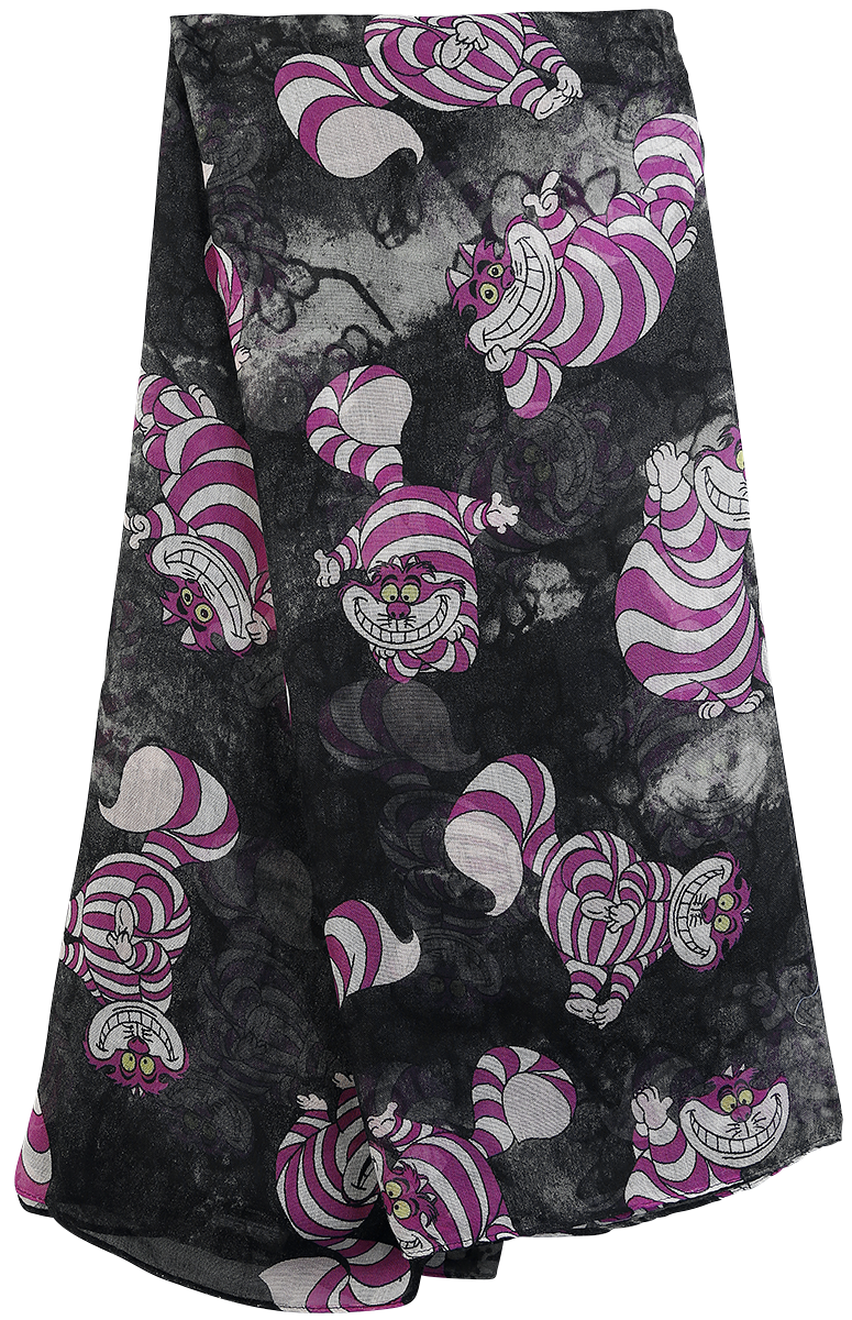 Écharpe Disney de Alice Au Pays Des Merveilles - Chat Du Cheshire - pour Femme - noir/lilas - Alice Au Pays Des Merveilles - View 2