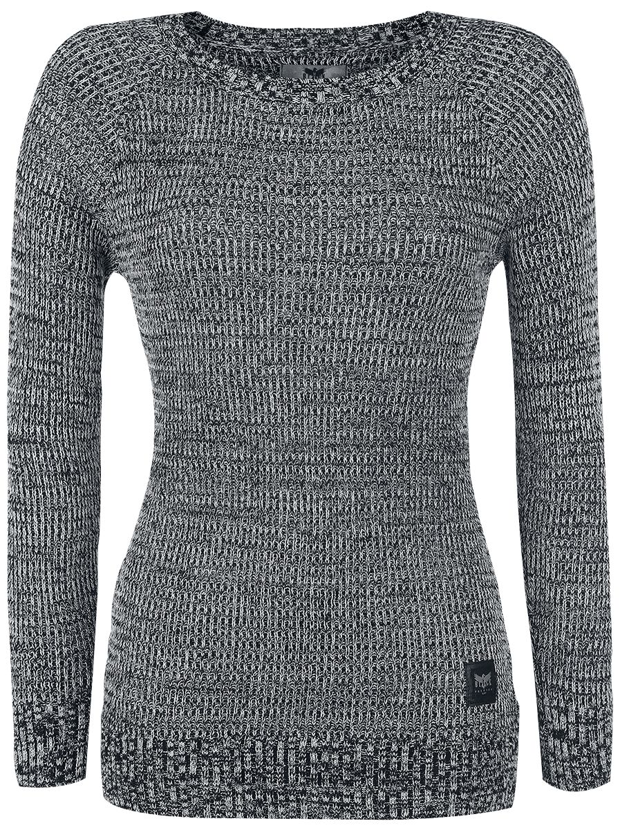 Pull tricoté  de Black Premium by EMP - Feel Me - S à XXL - pour Femme - noir/blanc - Black Premium by EMP