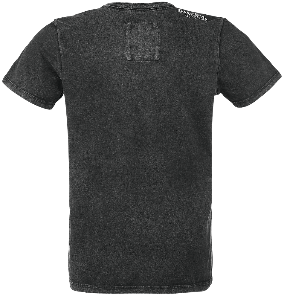 T-Shirt Manches courtes Rockabilly de GoodYear - Shelburne - S à 3XL - pour Homme - noir - Goodyear - View 2
