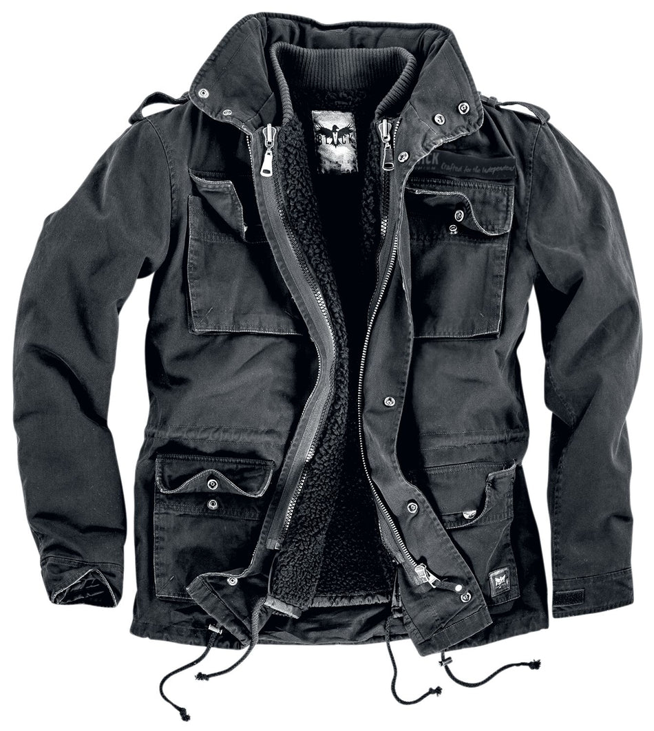 Manteau d'hiver  de Black Premium by EMP - Veste Army Vintage - M à 4XL - pour Homme - noir - Black Premium by EMP